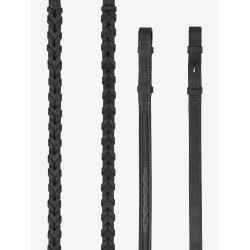 Rendas com laços Hunter LeMieux com costuras Preto / prata