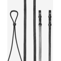 Rendas duplas LeMieux Hunter Preto / prata