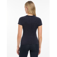 T-shirt de manga curta sem costuras LeMieux Britney Marinho Azul-marinho