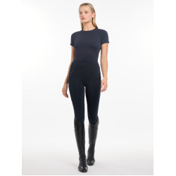 T-shirt de manga curta sem costuras LeMieux Britney Marinho Azul-marinho