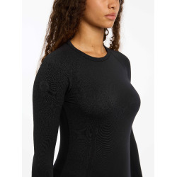 Camiseta de manga longa sem costura LeMieux Britney Preto