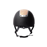 Capacete de equitação com ornamento de cristal Horze Arix II Preto / preto Capacete de equitação com ornamento de cristal Horze Arix II Preto / preto