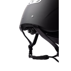 Capacete de equitação com ornamento de cristal Horze Arix II Preto / prata
