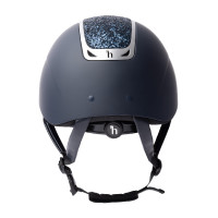 Capacete de equitação com ornamento de cristal Horze Arix II Azul escuro / azul escuro