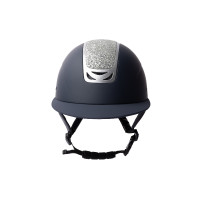 Capacete de equitação com ornamento de cristal Horze Arix II Azul escuro / prateado Capacete de equitação com ornamento de cristal Horze Arix II Azul escuro / prateado