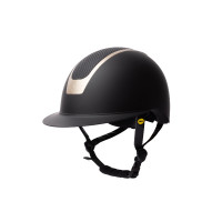 Capacete de equitação tecnologia Majoris MIPS II B Vertigo Preto