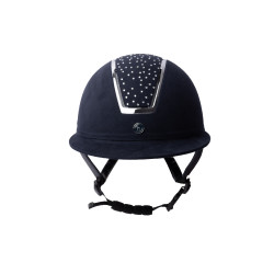 Capacete de equitação Solara II Horze Marinho / branco Azul