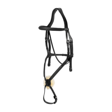 Bridão com muserola combinada trançada New English Collection by Dy'on Preto