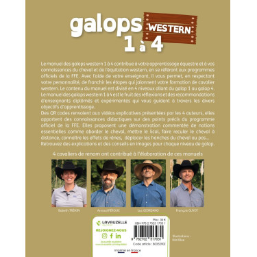 Galope WESTERN 1 a 4 com Vídeos Lavauzelle Galope WESTERN 1 a 4 com Vídeos Lavauzelle