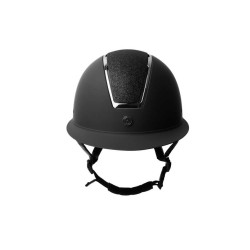 Capacete Metálico Brilhante Monarch II Horze Preto / preto Capacete Metálico Brilhante Monarch II Horze Preto / preto