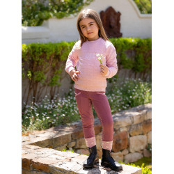 Suéter Mini LeMieux Cici Crew Florir Rosa Suéter Mini LeMieux Cici Crew Florir Rosa