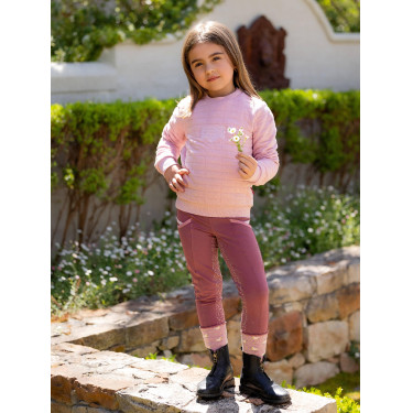 Suéter Mini LeMieux Cici Crew Florir Rosa Suéter Mini LeMieux Cici Crew Florir Rosa