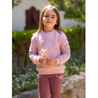 Suéter Mini LeMieux Cici Crew Florir Rosa Suéter Mini LeMieux Cici Crew Florir Rosa