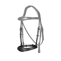 Muserola Anatômica Sem Barbela New English Collection Dy'on Preto