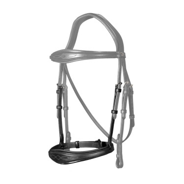 Muserola Anatômica Sem Barbela New English Collection Dy'on Preto