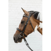 Muserola Anatômica Sem Barbela New English Collection Dy'on Preto Muserola Anatômica Sem Barbela New English Collection Dy'on Preto