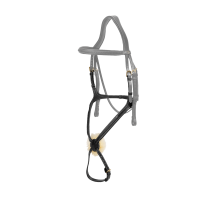 Muserola cruzada trançada D Collection Dy'on Preto Muserola cruzada trançada D Collection Dy'on Preto