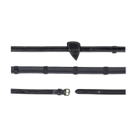 Gummizügel 1/2" mit 7 Stoppern und geflochtener Verarbeitung D Collection Dy'on Preto