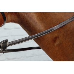 Gummizügel 1/2" mit 7 Stoppern und geflochtener Verarbeitung D Collection Dy'on Preto