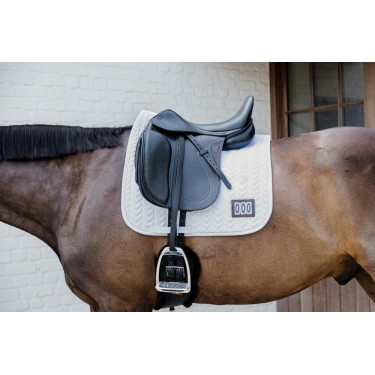Almofada de sela de competição Fishbone com 2 números Kentucky Dressage