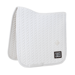 Almofada de sela de competição Fishbone com 2 números Kentucky Dressage Branco Almofada de sela de competição Fishbone com 2 números Kentucky Dressage Branco