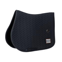 Almofada de sela de competição Fishbone com 2 números Kentucky Jumping Preto