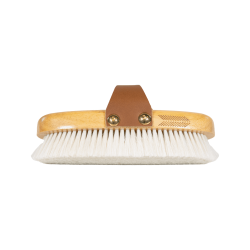 Escova macia com cerdas suaves pequena Grooming Deluxe Natural Castanho