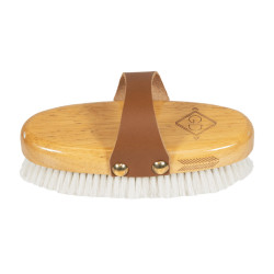 Escova macia com cerdas suaves pequena Grooming Deluxe Natural Castanho