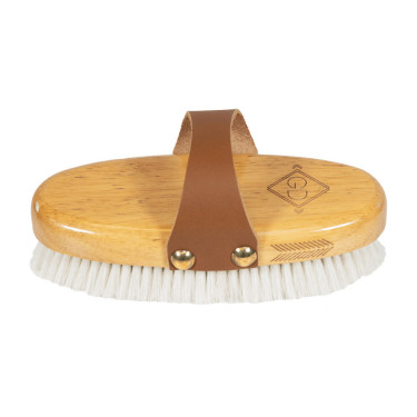 Escova macia com cerdas suaves pequena Grooming Deluxe Natural Castanho
