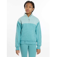 Suéter LeMieux com zíper Quart Kate Young Rider Pedra Cinzento