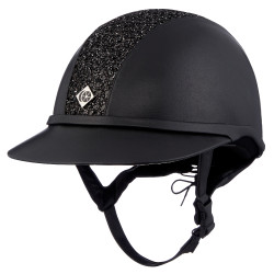 Capacete Charles Owen SP8 Plus Leather Look Preto brilhante