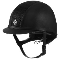 Capacete Charles Owen AYR8 Plus Leather Look Preto