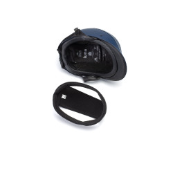 Capacete Charles Owen Luna Marinho / brilhante