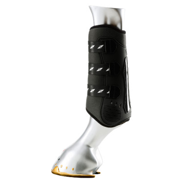 Guêtres de dressage Zandona King Carbon Air posteriores Preto Guêtres de dressage Zandona King Carbon Air posteriores Preto