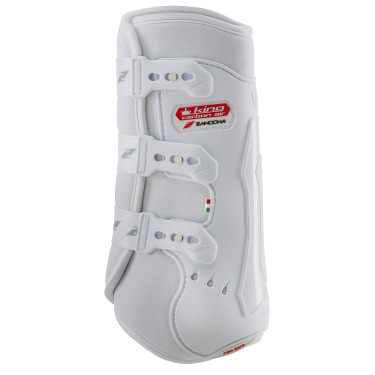 Guêtres de dressage Zandona King Carbon Air posteriores Branco