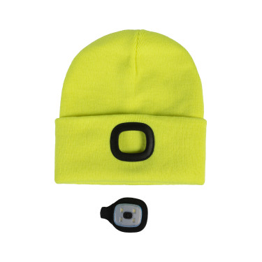 Gorro de malha Honey HKM Amarelo fluorescente