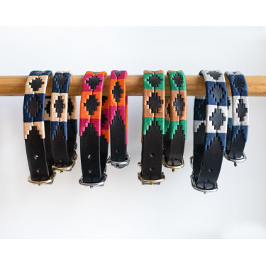 Coleira para cão Polo HFI Preto / azul-marinho / prateado Motivos