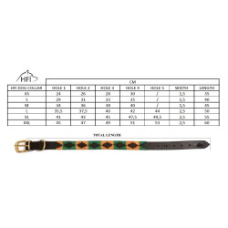 Coleira para cão Polo HFI Preto / azul-marinho / prateado Motivos