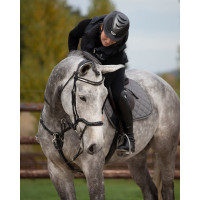 Frontal acolchoado ondulado com strass HFI Preto / prateado Frontal acolchoado ondulado com strass HFI Preto / prateado