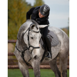 Frontal acolchoado ondulado com strass HFI Preto / prateado Frontal acolchoado ondulado com strass HFI Preto / prateado