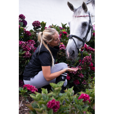 Frontal vaga strass HFI Preto / prateado