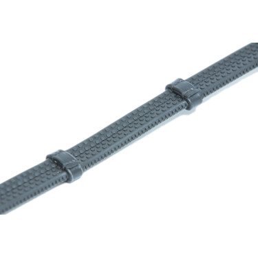 Rendas de borracha macia e couro HFI Preto