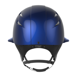 Capacete GPA 4S Speed Air TLS viseira em couro sintético Marinho brilhante Azul Capacete GPA 4S Speed Air TLS viseira em couro sintético Marinho brilhante Azul