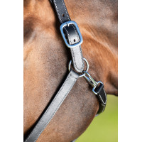 Cabeçada de couro HFI Master couro duplo ajuste Preto