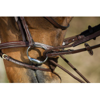 Deutsche Zügel Leder + Seil HFI Master Castanho