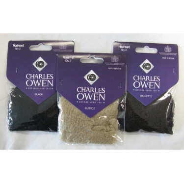 Redes para cabelo de equitação Charles Owen (2 unid.)