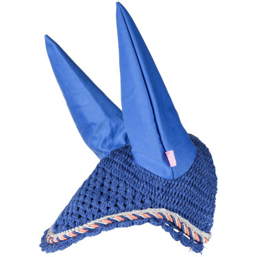 Touca anti-moscas Imperial Riding Italy de Luxe Coral azul / néon