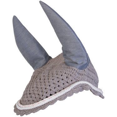 Touca anti-moscas Imperial Riding Italy de Luxe Antracite / rosa Cinzento