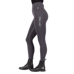 Legging de equitação HV Polo Luci FullGrip Antracite Cinzento