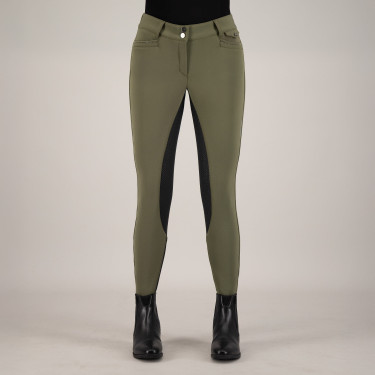 Calça de equitação Euro-Star Arielle Inverno FullGrip Caqui Calça de equitação Euro-Star Arielle Inverno FullGrip Caqui